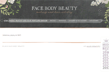 Tablet Screenshot of facebodybeauty.com